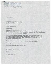 ["Bowman-Nicek & Associates is interested in being considered for the design of a locking system for the United States Disciplinary Barracks at Fort Leavenworth, Kansas. They have experience with similar projects and have staff with relevant expertise. They request consideration for the project and express their appreciation for it."]