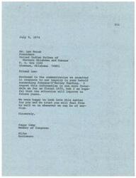 ["The document  includes correspondence between various individuals and organizations regarding Johnson-O'Malley funding for Native American tribes in Oklahoma. The Bureau of Indian Affairs responds to inquiries and provides information on funding for the program in fiscal year 1975. The United Indian Tribes of Western Oklahoma and Kansas express concern and seek support from Congressional members for direct contracting of the Johnson O'Malley Program. Happy Camp, a Member of Congress, acknowledges the concerns and promises to look into the issue further."]