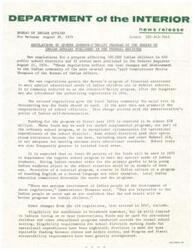 ["New regulations for the Johnson-O'Malley program of the Bureau of Indian Affairs were published in the Federal Register in August 1974. The program aims to provide financial assistance to meet the special educational needs of Indian children in public schools. The new regulations give more control to the local Indian community in determining how funds should be used, in line with the policy of Indian self-determination. Funding for the program in fiscal year 1975 is expected to be almost $28 million, with a focus on supplementing the regular school program to meet the special needs of Indian students. The regulations were developed with input from Indian people to ensure better programs for Indian children. Other changes from the old regulations include broadening eligibility for assistance, allowing funds to be used for pre-school children and educational programs outside of the normal school setting, tightening eligibility requirements for school districts seeking funds for operational expenditures, ensuring more equitable funding between states and within states, and strengthening program and fiscal accountability requirements."]