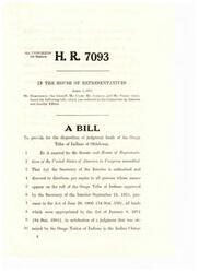 ["This bill, introduced in the House of Representatives in 1971, seeks to distribute judgment funds to members of the Osage Tribe of Indians of Oklahoma, with specific provisions for distribution to living original Osage allottees, deceased allottees' heirs, and minors. The bill also addresses the filing and distribution of claims, tax exemptions, and outlines the authority of the Secretary of the Interior to implement regulations for the distribution of funds."]