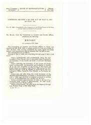["The document is a report from the Committee on Interior and Insular Affairs recommending the passage of H.R. 3306, a bill to grant the Pueblo de Taos Indians trust title to 50,000 acres of federally owned land that was taken from them without compensation. The document outlines the history of the land, the significance of the area to the Pueblo, and the controversy surrounding its use and management. The committee concludes that the land should be returned to the Pueblo, as they have a greater need for it than the public."]