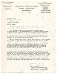 ["Congressman Harold T. Johnson responds to a letter from Rufus O'Neal of the Pit River Tribal Council regarding the dissatisfaction of the Pit River Indians with the distribution of a $29,000,000 judgment. Johnson explains that the matter is closed as the judgment is final and not subject to appeal. He suggests continuing negotiations with the Bureau of Indian Affairs or the Secretary of the Interior for a solution to the land problem, rather than pursuing legislative action. Johnson emphasizes the need for the Pit River Indians to abide by the final decision made by the Indian Claims Commission and Congress."]