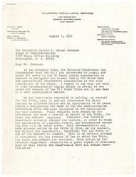["The letter is addressing the unfair recommendation made by the Interior Department to designate the Pit River Home and Agricultural Cooperative Association as the sole beneficiary of the XL Ranch Indian Reservation, excluding other members of the Pit River Tribe. The letter expresses disappointment in the lack of due process and requests that Congress allow the administrative proceeding to progress as sought in a federal lawsuit. The letter also includes background information and petitions circulating among Pit River Indians urging fair treatment in the decision-making process."]