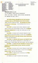 ["The document provides a list of members of the Ninety-Third Congress Committee on Interior and Insular Affairs, as well as details about upcoming hearings for the Indian Affairs Subcommittee. The hearings will focus on several bills related to federally owned land and tribal rights. Members are encouraged to attend the hearings."]