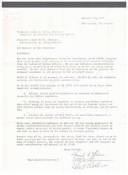 ["The letter is addressed to the Committee on Interior and Insular Affairs and the Subcommittee on Indian Affairs, advocating for the early retirement of non-Indian Civil Service employees from the Bureau of Indian Affairs. The letter argues that this would advance Indian self-determination, address injustices faced by non-Indian employees, and improve morale within the organization. It also includes a list of signatures from current Bureau of Indian Affairs employees in support of the proposed early retirement option."]
