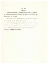 ["H.R. 9019 authorizes a judgment fund of $9,150,000 for the Jicarilla Apache Tribe, with provisions for protecting minors and exempting per capita distributions from certain taxes and liens. The bill allows the funds to be used for any purpose approved by the Tribe and the Secretary of the Interior."]