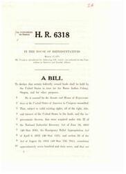 ["The bill H.R. 6318 seeks to declare certain federally owned lands to be held in trust for the Burns Indian Colony in Oregon. It includes provisions for the transfer of land, administration according to tribal laws, and consideration by the Indian Claims Commission. The bill has been approved by the Subcommittee on Indian Affairs and is scheduled for Full Committee consideration. Amendments have been made to clarify the description of the land and its administration."]