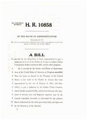 ["The bill H.R. 10858 authorizes the distribution and use of a claims judgment recovered by the Acoma Pueblo, allowing the funds to be invested and used for various purposes as approved by the tribal governing body and the Secretary of the Interior. The bill exempts the funds from federal and state income taxes and authorizes the Secretary of the Interior to establish rules and regulations for its implementation. The bill has been reported favorably by the Committee on Interior and Insular Affairs without amendments and is recommended for passage."]