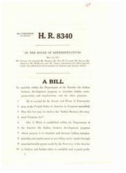 ["This bill, introduced in the House of Representatives in 1971, aims to establish an Indian business development program within the Department of the Interior to stimulate Indian entrepreneurship and employment by providing grants to Indians and Indian tribes to establish and expand profit-making enterprises on or near reservations. The bill defines terms such as \"Indian\" and \"reservation\" and sets guidelines for grant amounts and eligibility. It also authorizes appropriations and gives the Secretary of the Interior the authority to create necessary rules and regulations for the program."]