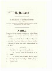 ["The Indian Financing Act of 1973, introduced by Mr. Culver, aims to provide economic development opportunities for Indians, Indian tribes, and other Indian organizations. It establishes an Indian revolving loan fund to provide credit to tribes and organizations that are unable to obtain financial assistance from other sources. Loans must be repaid within thirty years with interest rates determined by the Secretary of the Treasury. The Secretary has the authority to cancel or adjust loans that are deemed uncollectible."]