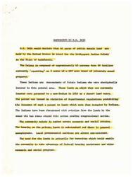 ["H.R. 3458 would transfer 40 acres of public domain land in California to the Bridgeport Indian Colony, composed of approximately 65 individuals. The Colony is currently living on privately owned land and facing eviction. The transfer of land is necessary for the community to access housing assistance and other social programs."]