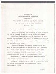 ["Congressman Happy Camp expresses concern about the health problems facing Native American communities in Oklahoma. He highlights the lack of major surgical capabilities in Indian Health Service hospitals, the shortage of staff, inadequate sanitary facilities, and limited access to essential medications. He urges the Subcommittee to provide additional appropriations to address these deficiencies and improve healthcare for Native Americans in Oklahoma."]