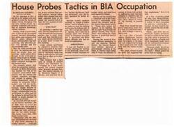 ["The House is investigating the tactics used during an occupation of the Bureau of Indian Affairs by Native American protesters. Critics have accused militants of pocketing money and causing damage, while officials tried to negotiate peacefully. Law enforcement considered using force to clear the building but ultimately did not. The White House team handling negotiations invoked executive privilege and did not testify. The government ultimately paid the protesters to leave."]