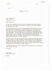 ["In his letter, Mr. Kinsey expresses his outrage at the takeover of the Bureau of Indian Affairs building by rebels, and calls on Congressman Camp to take action to prevent such an incident from happening again. He argues that any group that takes over a government building by force should be removed by force, with no amnesty or ransom paid."]