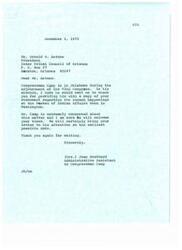["The document contains a letter from Ray Feagin to Congressman John Camp, expressing concern about the situation at the Bureau of Indian Affairs building. Feagin urges Camp to take action to improve the situation."]