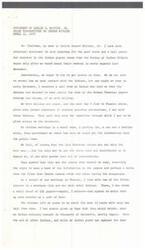 ["Leslie H. Whitten, Jr., an assistant to Jack Anderson, describes how they obtained and reported on documents related to broken treaties with Native American tribes. The Indians wanted the documents copied for educational purposes and to be returned to the government. Despite efforts to return the documents, Adams was arrested by the FBI, leading to questions about the government's motives and actions."]