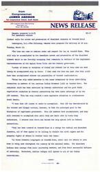 ["Congressman James Abdnor from South Dakota calls for the immediate arrest and prosecution of the dissident elements occupying Wounded Knee. He believes that force is necessary to restore order and respect for law in the community, as the situation has escalated due to the actions of the American Indian Movement (AIM) members. Abdnor describes the violence and destruction of property that has occurred in the area, and emphasizes the need for federal authorities to take action to end the anarchy at Wounded Knee. He believes that the majority of the occupiers are outsiders and not representative of the Oglala Sioux Tribe, and criticizes the media for portraying a romanticized version of the situation. Abdnor concludes by urging federal officers to enter Wounded Knee and arrest those in violation of the law."]