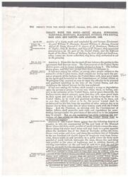 ["The Treaty with the Sioux, Brul, Oglala, Miniconjou, Yanktonai, Hunkpapa, Blackfeet, Cuthead, Two Kettle, Sans Arcs, and Santee, as well as the Arapaho, was signed in 1868. The treaty aimed to establish peace and outlined provisions for dealing with offenders from both sides. It also defined reservation boundaries and allocated land for farming, as well as the construction of necessary buildings on the reservation. The treaty also specified the duties of the agent for the Indians and allowed individuals to select land for farming."]