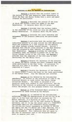 ["The document discusses a bill that aims to partition surface rights in a reservation area shared by the Hopi and Navajo Tribes. It outlines the division of land between the two tribes, relocation plans for affected families, and financial compensation. The bill also includes provisions for rental payments, protection of existing allotments, and measures to address overgrazing and protect a religious shrine."]