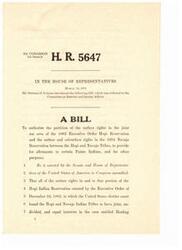 ["This bill aims to authorize the partition of surface rights in the joint use area of the Hopi and Navajo Reservations, provide allotments to certain Paiute Indians, and make other provisions related to land rights. It describes in detail the specific boundaries of the land to be allocated to the Hopi Tribe."]
