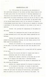 ["H.R. 7679 establishes a Navajo-Hopi Board of Arbitration to mediate conflicts over land ownership between the Navajo and Hopi Indian Tribes. The Board is responsible for overseeing negotiations, reaching agreements, and submitting them to Congress for approval. If no agreement is reached, the Board will select the most fair and equitable offer for submission. The Act also includes provisions for land allotment, resettlement, subsurface ownership, conservation practices, and legal actions between the tribes. Funding is allocated for the implementation of the Act."]