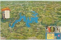 ["Maps: Lake Texoma And Texomaland (1949-01) is a full-color map from the 1915-1949 period. Dimensions: 21 1/2 x 34."]