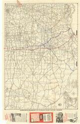 ["The Road Map of South Central States illustrates major highways in the South-central United States, with the Mexican highway system featured on the reverse side. Dimensions: 24 x 38."]
