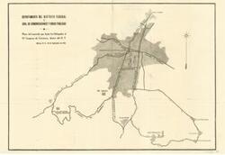 ["Map of the route for delegates to the IV Road Congress in Mexico City, produced by the Department of the Federal District, Secretariat of Communications and Public Works in January 1941. Dimensions: 18 1/2 x 27."]