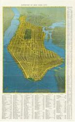 ["The New York City map from January 1937 shows points of interest, steamship piers, parks, squares, and bridges. Dimensions: 17 1/2 x 27 1/2."]
