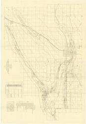 ["Coal Map: This geological survey map depicts the McAlester district in Pittsburg and Latimer counties, Oklahoma, from 1933. Dimensions: 44 x 63."]