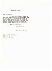 ["Mrs. Bluiett requested 50 copies of \"The Negroes' Part in World War II\" from Helen Gahagan Douglas, but Douglas only had 6 copies available at the time. She mentioned that if reprints of the Congressional Record were made, she would be able to send the additional copies."]