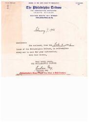 ["The Philadelphia Tribune sent a detailed and documented story of Negro heroism in World War II to newspapers, praising the courage and devotion of African-American soldiers and sailors. Congresswoman Helen Gahagan Douglass highlighted the achievements of individual units and individuals in various theaters of the war, dispelling false statements made about the war record of American Negroes. The story was published in the Congressional Record as a contribution to Negro History Week."]