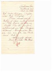 ["The writer, Me Hair, is requesting a copy of a publication on 'The Negro Soldier in World War II' that appeared in Congressional records on specific dates. The document is addressed to Representative Helen."]