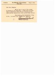 ["The document is requesting a copy of the compilation of the contributions made by African Americans in the armed services, which was created by Mrs. Douglas. The sender expresses admiration for the compilation and interest in learning more about it."]