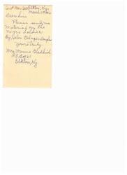 ["Mrs. Mamie Gladdish sent a request for material on the topic of the \"Negro\" soldier to an address in Elkton, Kentucky. The request was made on March 30, 1946. The document also mentions an extension of remarks by Helen Gahagan Douglas on the same topic."]