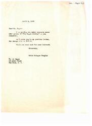 ["Helen Gahagan Douglas is sending 1500 copies of \"The \"Negro\" Soldier\" to Mr. Reger as requested, with a charge of $17. Mr. Reger confirms the order and agrees to send a check for the payment."]