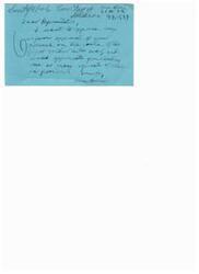 ["Sam Green, a soldier, expresses his strong approval of a speech on the role of the military in the war given by Representative Helen Gahagan Douglas. He requests reprints of the speech and signs the letter sincerely."]