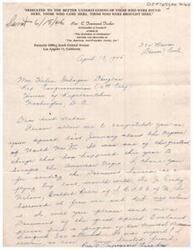 ["The document is a letter from Rev. C. Townsend Jucker to Mrs. Helen Gahagan Douglas congratulating her on her speech about African American soldiers during World War II. Jucker also requests a copy of the speech and a program from a recent event."]