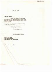 ["The author, Helen Gahagan Douglas, received a note from Mr. Scott thanking her for her work. She sent him a copy of \"The \"Negro\" Soldier\" and expressed her gratitude for his kind words."]