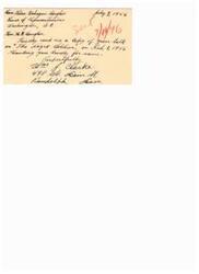 ["William J. Clarke requests a copy of a talk given by Hon. H.B. Douglas on \"The \"Negro\" soldier\" on Feb 1, 1946, and thanks them in advance for providing it. The document is addressed to Hon. Helen Gahagan Douglas in Washington, D.C."]