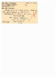 ["Mrs. Rosa Robinson requests a copy of Hon. Helen G. Douglas' talk on \"The \"Negro\" Soldier\" from February 1, 1946. She thanks Douglas in advance for the copy."]