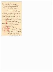 ["The document is a request for a copy of a speech delivered on February 15, 1946, regarding the New Soldier. It includes contact information and a request for prompt delivery."]