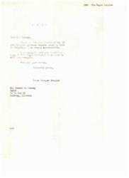 ["Helen Gahagan Douglas is thanked for her work in Congress and sent a copy of \"The \"Negro\" Soldier\" in response to a request from Robert Cosbey of the NAACP. Cosbey expresses admiration for Douglas and requests a reprint of a report she inserted in the Congressional Record regarding the record of African American soldiers."]