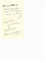 ["The document mentions a permanent record for someone named Gordon at an address in Washington D.C. It also refers to Temples and New Soldier."]