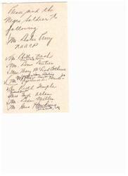 ["The document includes a list of names, including Dale Perry, Phillis Nash, Louis, James Mchead, Mary Bethune, and others. It also mentions the NAACP and the White House. It appears to be a list of people or organizations."]