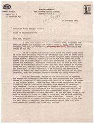 ["The document is a series of letters and articles discussing the delay in redeployment of soldiers after World War II due to transportation shortages. The War Department is criticized for not utilizing available ships and resources efficiently, causing anxiety and tension among soldiers waiting to return home. Soldiers and newspaper editors are calling for a thorough investigation and prompt action to expedite the redeployment process."]
