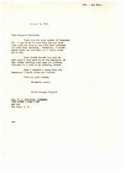 ["The document is from Sgt. Sollohut expressing frustration with the system of discharge from the Army, particularly the discrepancy between soldiers in the US and overseas. The document is forwarded by Helen Gahagan Douglas to the Secretary of War, requesting a concise statement to respond to such complaints. Sgt. Sollohut raises concerns about the fairness of the discharge system and the prioritization of certain individuals over others."]