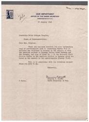 ["The document is a letter from the Under Secretary of War to Honorable Helen Gahagan Douglas, providing her with information on a survey conducted among enlisted men stationed in Germany regarding their opinions on Germany and the Germans. It includes a copy of the questionnaire used and a study based on the responses."]