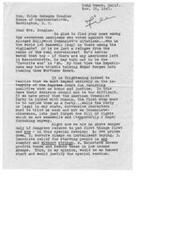 ["The document is congratulating Mrs. Helen Gahagan Douglas and Mr. Holifield for their actions against communist party members. The writer expresses concern about the influence of the communist party and questions the actions of the Democratic party. The writer also expresses gratitude for their efforts in protecting freedoms."]
