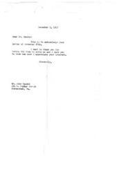 ["The document is a letter from Mr. and Mrs. Hardin expressing their support for Honorable Helen G. Douglas and her fight for progress through the preservation and extension of basic freedoms. They request her support in enacting the Sabath Resolution (H.R. 46) to abolish the Thomas-Rankin \"Un-American Committee\". Mrs. Douglas expresses appreciation for their support and assures them of her gratitude."]